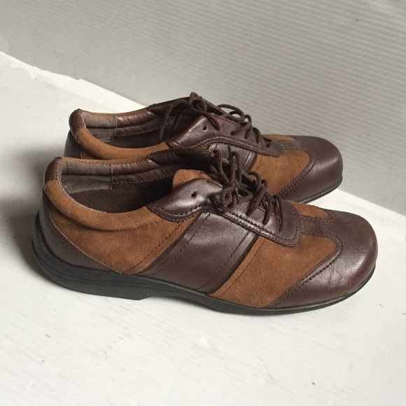 PW Minor Bronze Brown Comfort Slip Resistant Leather Shoes EUC - Picture 1 of 9